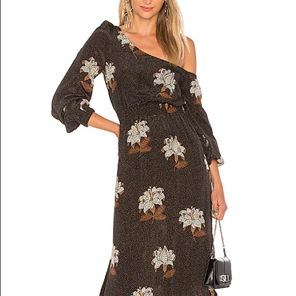 STONE COLD FOX Johnny One-Shoulder Dress In Dries - Picture 5 of 10